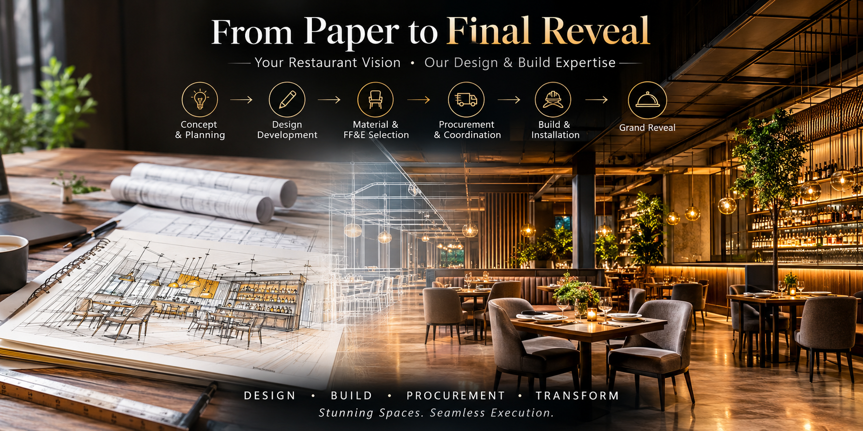 Restaurant design and renovation services USA